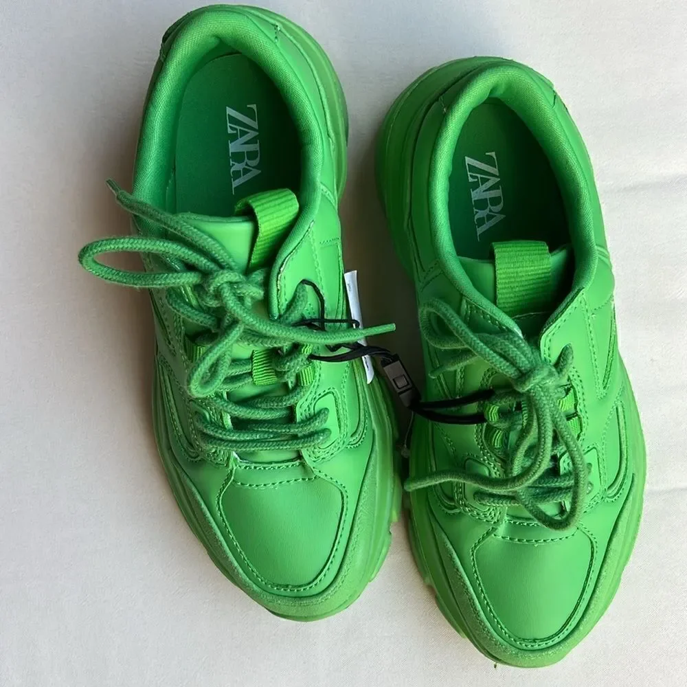 Zara Solid Color Sneakers Size 6 - Picture 10 of 15